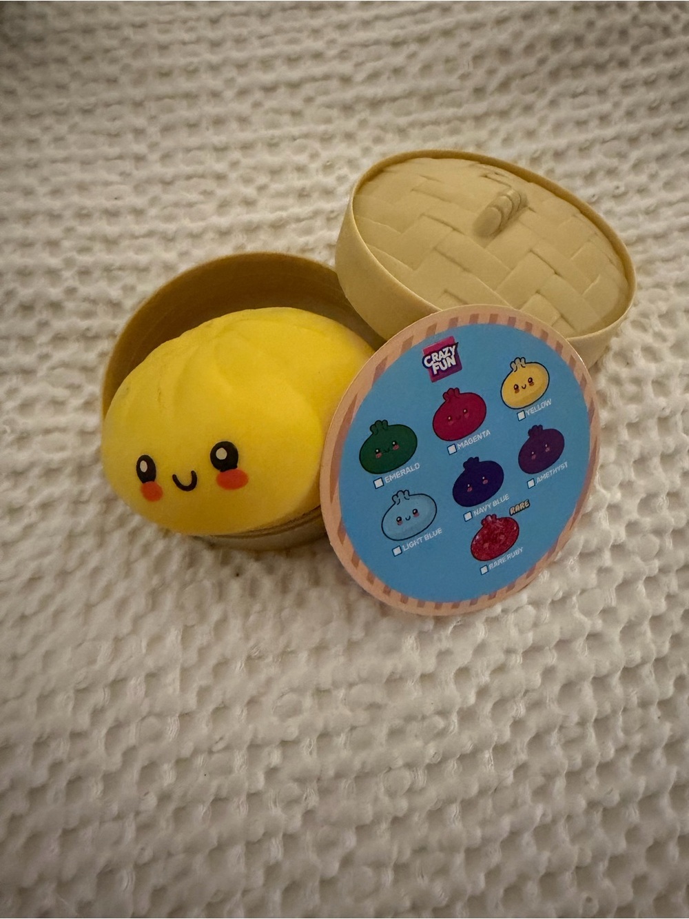 Yellow Squishy Plush Dumpling Toy